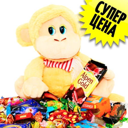 Новогодний подарок Обезьянка Полли