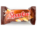 Конфета Спартак с мягкой карамелью и дробленым арахисом